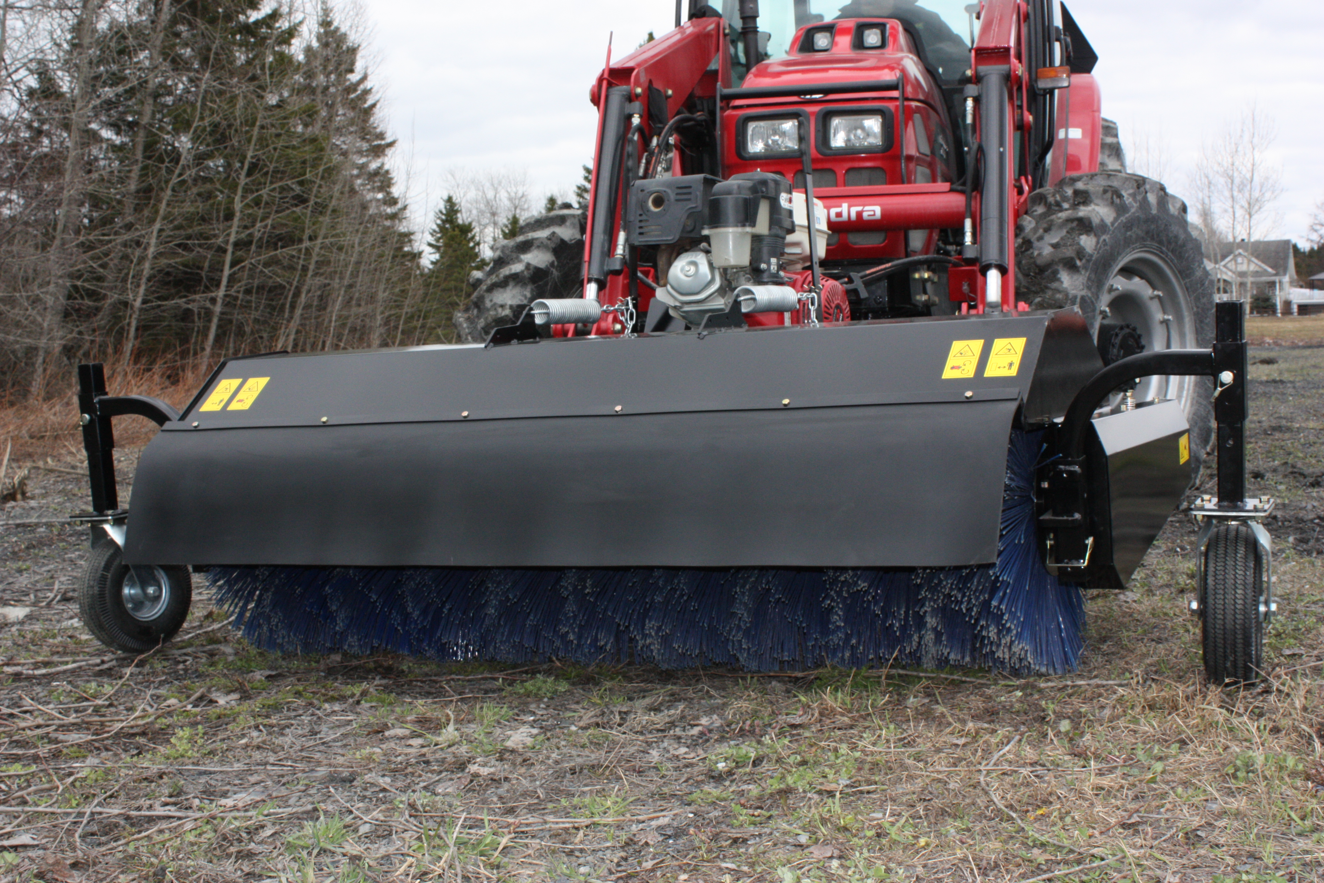66" Rotary Brooms for tractors equipped with "Skid Steer" style attach