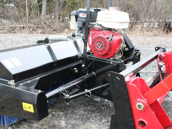 60" Rotary Broom for tractors equipped with ''Skid Steer'' style attach