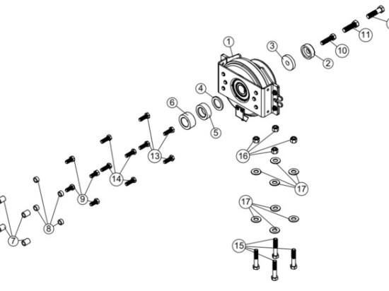 ELECTRIC CLUTCH ASSEMBLY (HOLE 1")