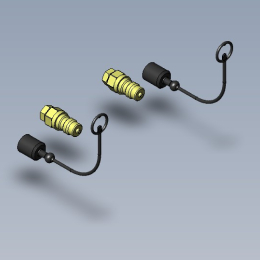 Hyd. Quick male 1/2 ISO A/Pioneer 1/2NPT