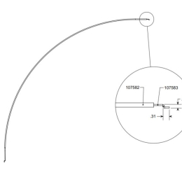 CÂBLE ASSEMBLÉ - Incluent 107582 et 107583