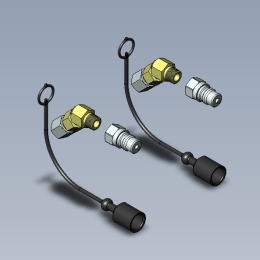 Hydraulic adaptor kit "Quick Nipple"