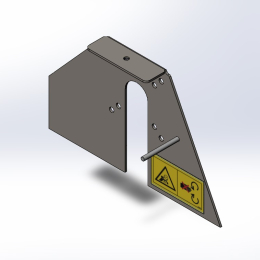 BELT GUIDE #108710 W/ SAFETY DECAL