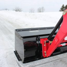 Light Duty Snow Push for tractors equipped with "Skid Steer" style attach
